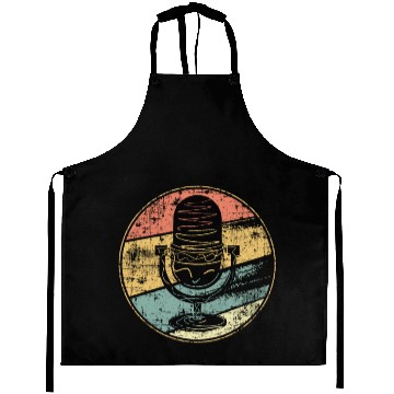Discover Podcast Microphone Vintage Singer Singing Aprons