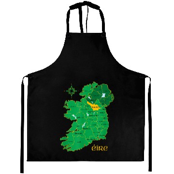Discover Cavan Ireland County Map Eire Irish Travel Celtic Aprons
