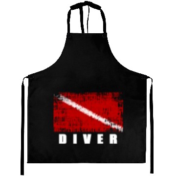 Discover Pure Mini Diver Flag - Divers and Scuba Diving Aprons