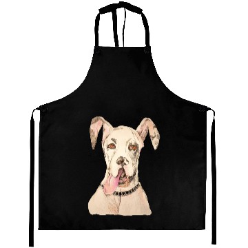 Discover Great Dane Licker Working Overtime Aprons