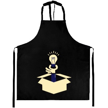 Discover Business Ideas Strategy Vector Design Aprons