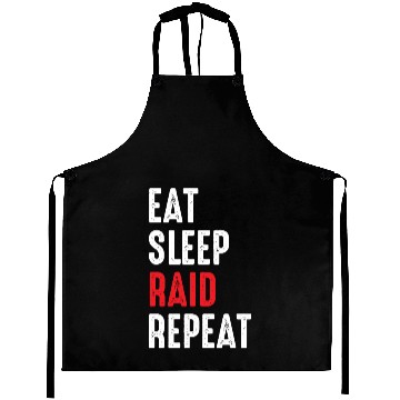 Discover Eat Sleep Raid Repeat Gaming Headset Gift Aprons