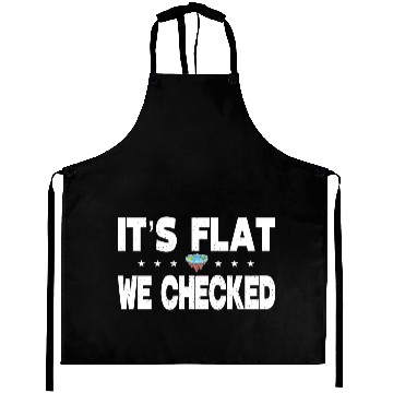 Discover Flat Earth Globe - It's Flat we Checked Aprons