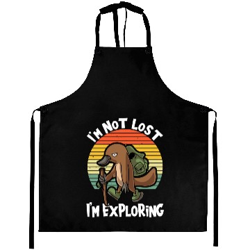 Discover I'm Not Lost I'm Exploring Hiking Platypus Hiking Aprons