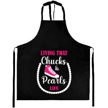 Discover Chucks and Pearls in Pink Aprons