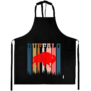 Discover Vintage Retro Bills Fan Mafia Gift For Buffalo Fan Aprons