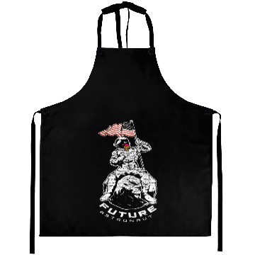Discover Astronomy Astronaut Ice Cream Flag Aprons