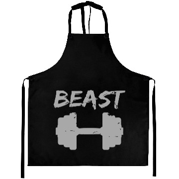 Discover Beast Gym Logo Aprons