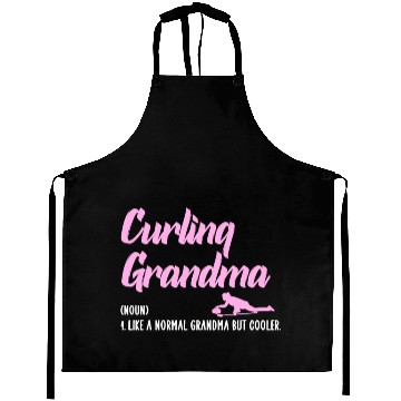 Discover Curling grandma Aprons
