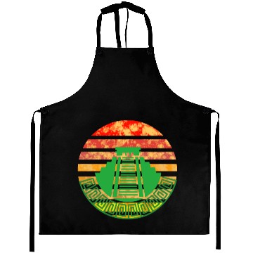 Discover Maya temple sunset Aprons