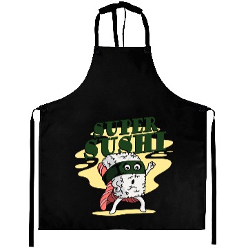 Discover Sushi Saying Rice Salmon Aprons