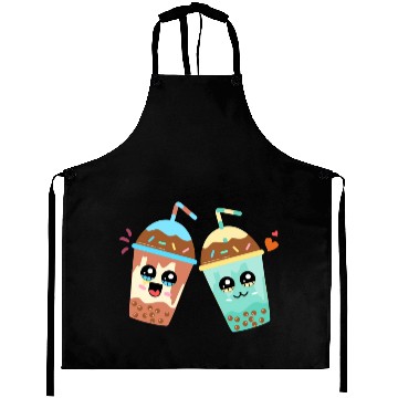 Discover cartoon milk tea Aprons