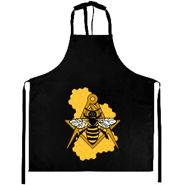 Discover Masonic Emblem with Bee and Beehive Aprons