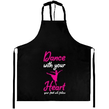 Discover Dance With Your Heart Ballet Dancing Love Heart Aprons