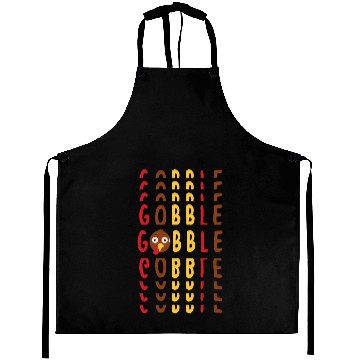 Discover Funny turkey gobble gobble Aprons