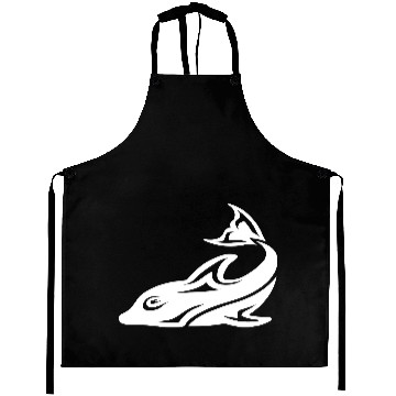 Discover Cool Tattoo Tribal Dolphin Design Vector Aprons