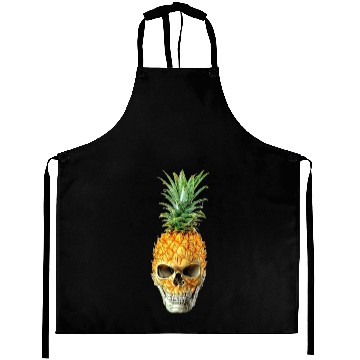 Discover pineapple skull Aprons