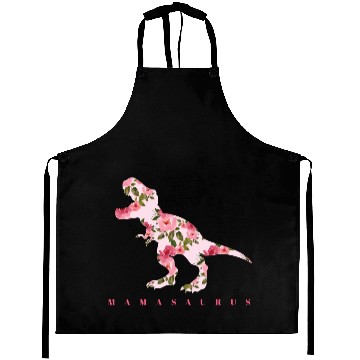 Discover Mamasaurus With Cute Floral Dinosaur Aprons