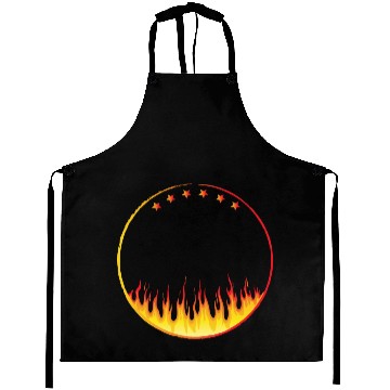 Discover circle on fire Aprons