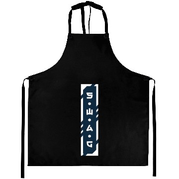 Discover Swag cyberpunk urban slang letters Aprons