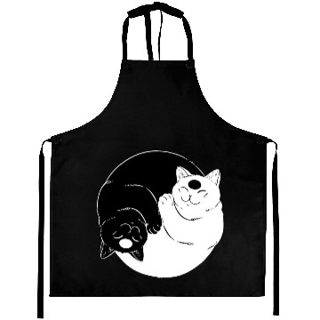 Discover Cat Ying Yang Aprons