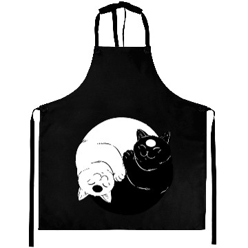 Discover Cat Ying yang Aprons