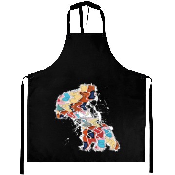 Discover Color Bear Cubs Abstract Illustration Aprons
