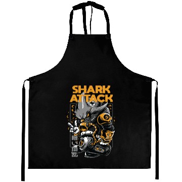 Discover shark attack Aprons