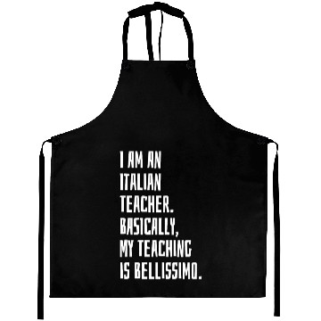 Discover Italian Teacher Aprons