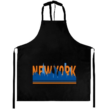 Discover New York Skyline Blue Orange Baseball Jerseys Aprons