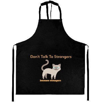 Discover don't talk to strangers Aprons