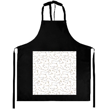 Discover Zodiac Pattern White Astronomy Constellations Aprons