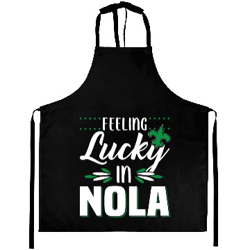 Discover Feeling Lucky In Nola Aprons