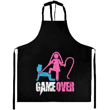 Discover Funny Bride and Groom Meme & Quote Aprons "Game