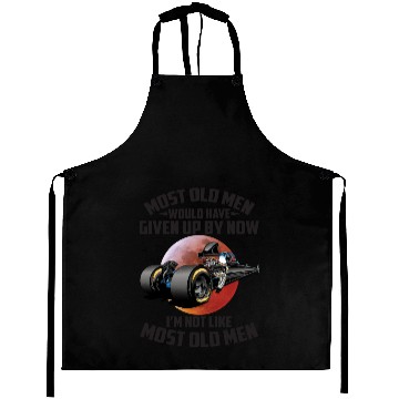 Discover I'm Not Like Most Old Men Funny Drag Racing Aprons