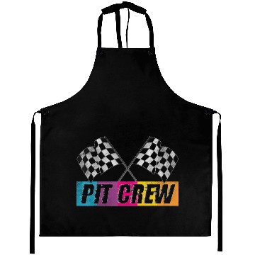 Discover Pit Crew Race Car Party Checkered Flag Car Racin Aprons