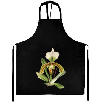 Discover Orchid flower Botanical Illustration Aprons