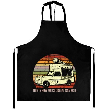 Discover Delicious popsicles ice cream iceman Aprons