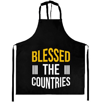 Discover BLESSED THE COUNTRIES Aprons