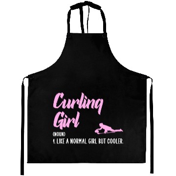 Discover curling girl Aprons