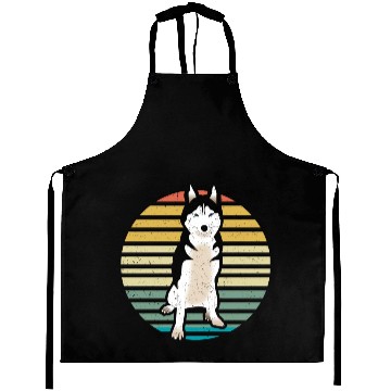 Discover Cute Siberian Husky Aprons