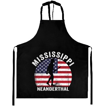 Discover Funny Mississippi Neanderthals Aprons