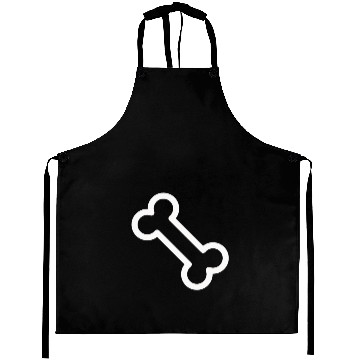 Discover Dog Bone Minimal Icon Aprons