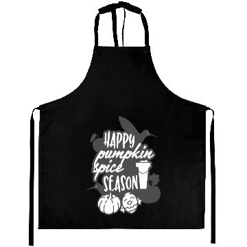 Discover Happy Pumpkin Spice Season White Aprons