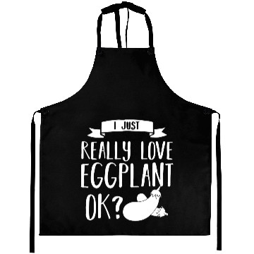 Discover Eggplant Gift Funny Indian Parmesan Aprons