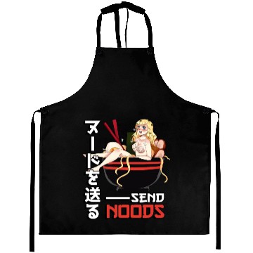 Discover Send Noods Waifu Material - Anime Otaku Gift Aprons