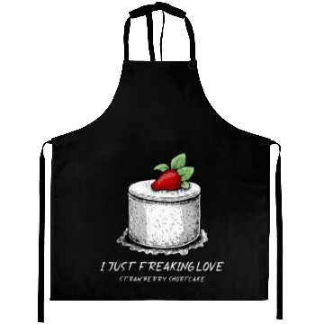 Discover Strawberry Shortcake Pie Baking Bakery Aprons