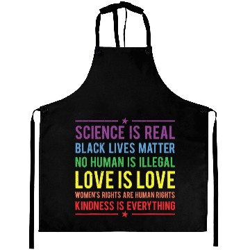 Discover Kindness is EVERYTHING Science is Real Aprons