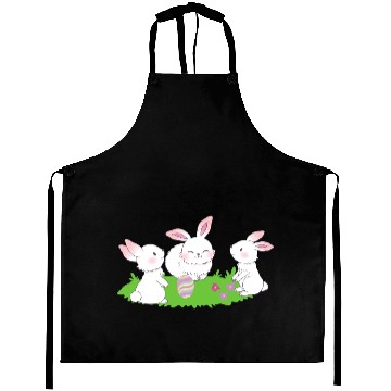 Discover Bunnies Cute Easter Egg Aprons