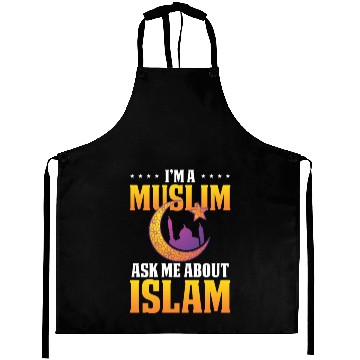 Discover Muslim Islam Mosque Hajj Mecca Allah Islamic Gift Aprons